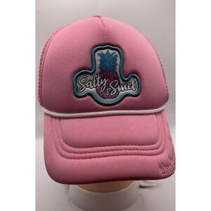 Simply Southern Pink Trucker Hat Salty & Sweet Pineapple Snapback Mesh Cap OSFM
